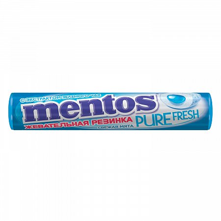 Жевательная резинка MENTOS Pure Fresh (Ментос) "Ролл Свежая Мята", 15,5 г, 87545 фото