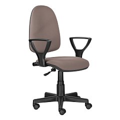 Кресло BRABIX "Prestige Ergo MG-311", регулируемая эргономичная спинка, ткань, бежевое, 531873 фото