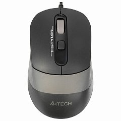 Мышь проводная A4TECH Fstyler FM10, USB, 3 кнопки+1 колесо-кнопка, оптическая, черная, 1147673 фото