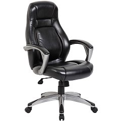 Кресло офисное BRABIX PREMIUM "Turbo EX-569", экокожа, спортивный дизайн, черное, 531014 фото