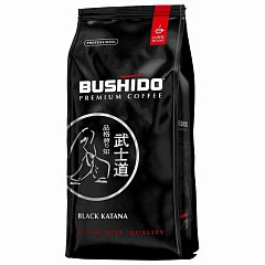 Кофе в зернах BUSHIDO "Black Katana", натуральный, 1000 г, 100% арабика, вакуумная упаковка, BU10004008 фото
