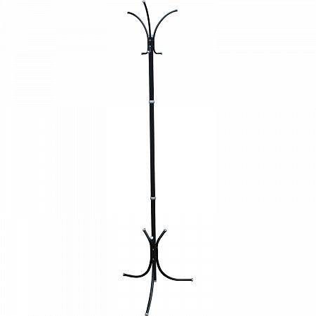 Вешалка-стойка Нова-5, 1,89 м, основание 46х52 см, 3 крючка, металл, черная фото