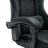Кресло компьютерное BRABIX "Dexter GM-135", подножка, две подушки, экокожа, черное, 532800