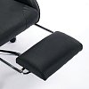 Кресло компьютерное BRABIX "Dexter GM-135", подножка, две подушки, экокожа, черное, 532800