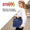 Сумка для документов STAFF "Manager" на молнии с карманом, полиэстер, синий, 37х32х5 см, 228346