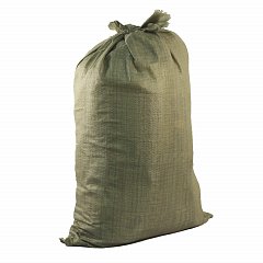 Мешки полипропиленовые до 50 кг, комплект 100 шт., 95х55 см, вес 47 г, для строительного/бытового мусора, зеленые, 601911 фото