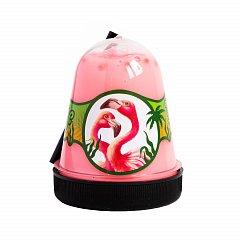 Слайм (лизун) "Slime Jungle Фламинго" с розовым фишболом, 130 г, ВОЛШЕБНЫЙ МИР, S300-29 фото