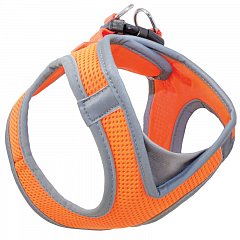 Мягкая шлейка-жилетка нейлоновая оранжевая S,  обхват груди 360-410мм, Triol фото
