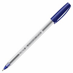 Ручка шариковая масляная STAFF Basic "OBP-306", СИНЯЯ, игольчатый узел 0,7 мм, линия письма 0,35 мм, 143009 фото