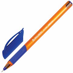 Ручка шариковая масляная BRAUBERG "Extra Glide GT Tone Orange", СИНЯЯ, узел 0,7 мм, линия письма 0,35 мм, 142923 фото
