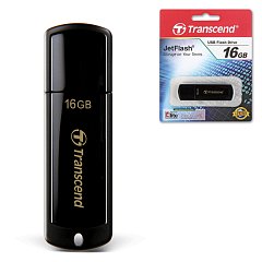 Флеш-диск 16 GB, TRANSCEND Jet Flash 350, USB 2.0, черный, TS16GJF350 фото