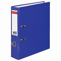 Папка-регистратор BRAUBERG, ламинированная, 75 мм, синяя, 222069 фото