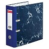 Папка-регистратор ШИРОКИЙ КОРЕШОК 90 мм, с мраморным покрытием, синяя, BRAUBERG, 271834