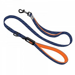 Поводок для собак JOYSER Walk Base Leash M синий с оранжевым фото