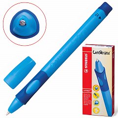 Ручка шариковая STABILO "Left Right", СИНЯЯ, для правшей, корпус синий, узел 0,8 мм, линия письма 0,4 мм, 6328/1-10-41 фото