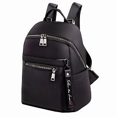 Рюкзак BRAUBERG PODIUM женский, нейлон, черный, 32х26х15 см, 270815 фото