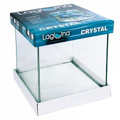 Аквариум "Crystal" 6001S, 15л, серебро, 250*250*250мм, Laguna фото