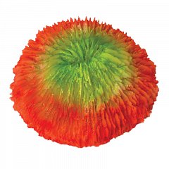 Коралл искусственный "Фунгия", зелено-красная, 100*40*100мм, Laguna фото